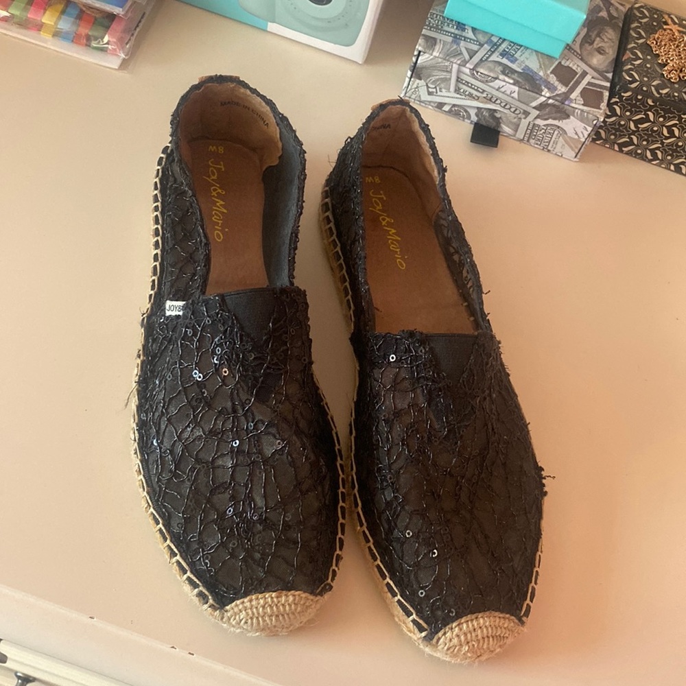 Black flats.
